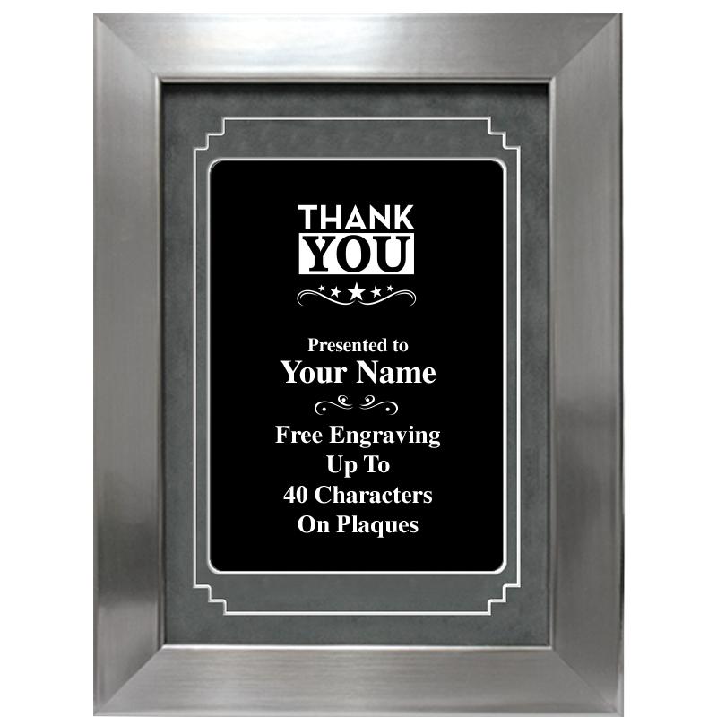 9 X 12 GROVE BLACK MTL PLT PLQ