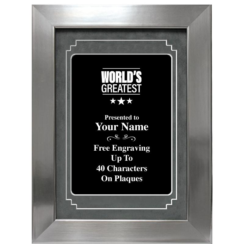 9 X 12 GROVE BLACK MTL PLT PLQ