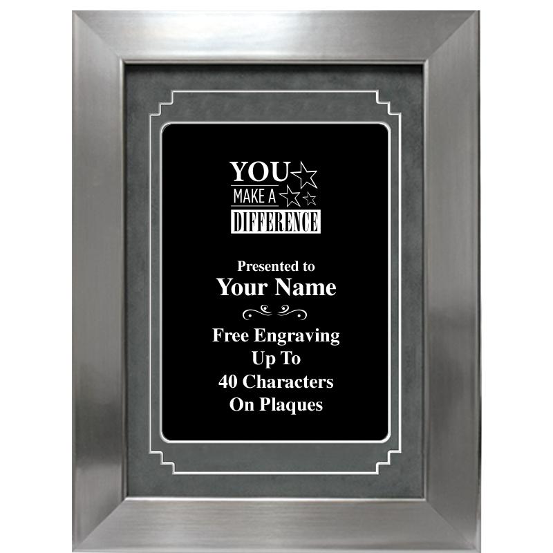 9 X 12 GROVE BLACK MTL PLT PLQ