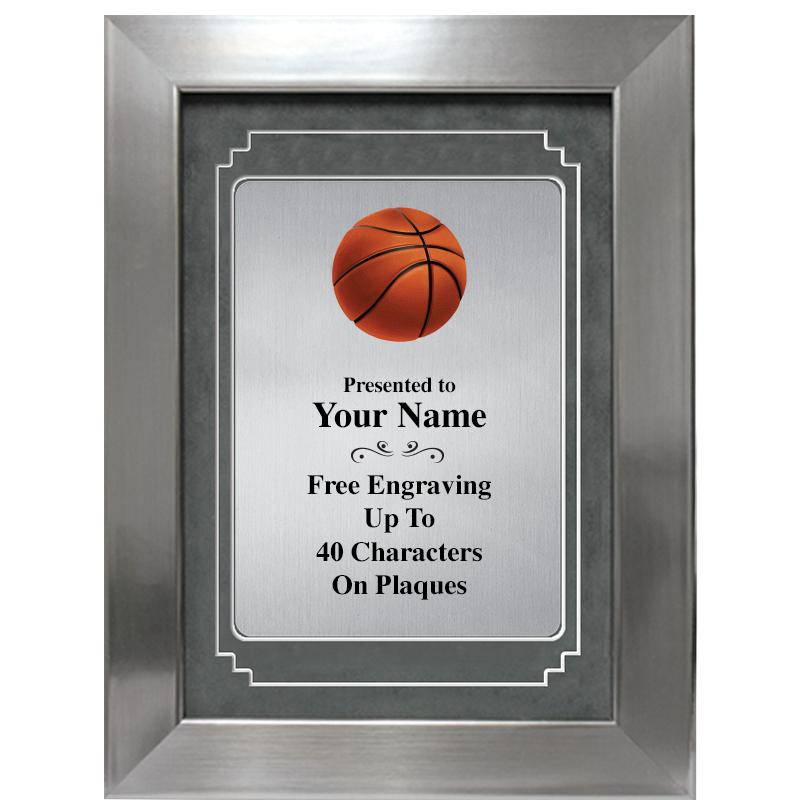 9 X 12 GRV SILVER MTL PLT PLQ