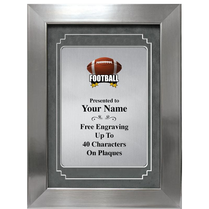 9 X 12 GRV SILVER MTL PLT PLQ