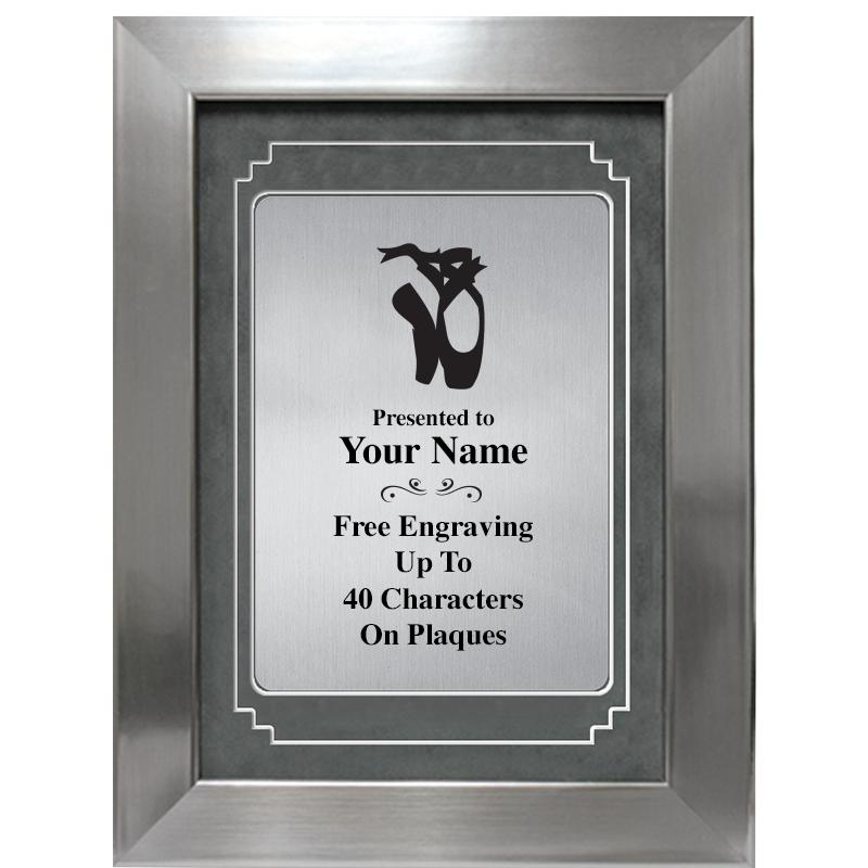 9 X 12 GRV SILVER MTL PLT PLQ