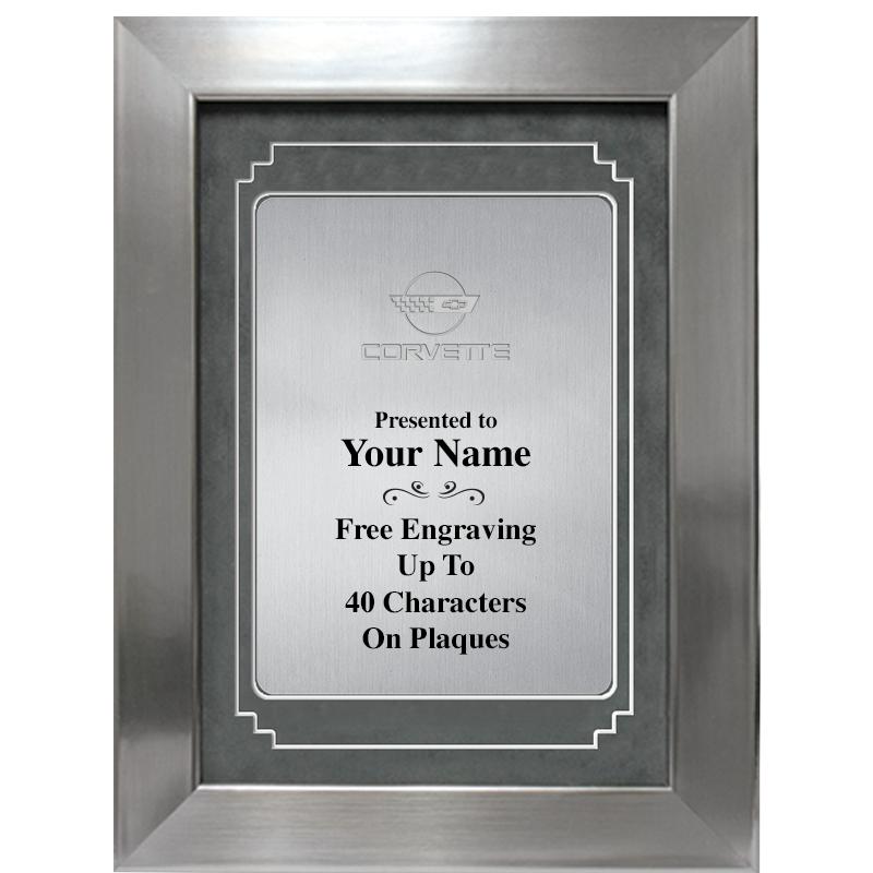 9 X 12 GRV SILVER MTL PLT PLQ