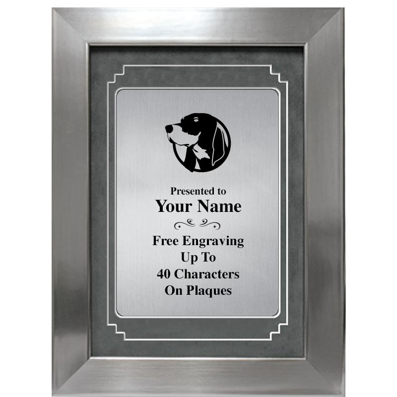 9 X 12 GRV SILVER MTL PLT PLQ