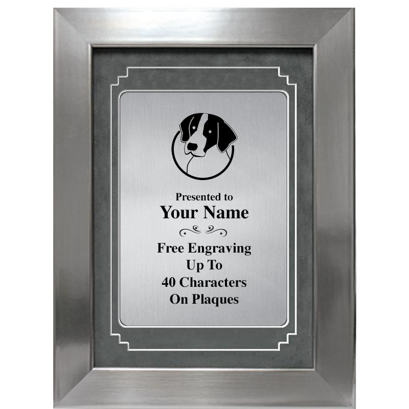 9 X 12 GRV SILVER MTL PLT PLQ