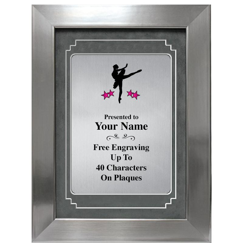 9 X 12 GRV SILVER MTL PLT PLQ