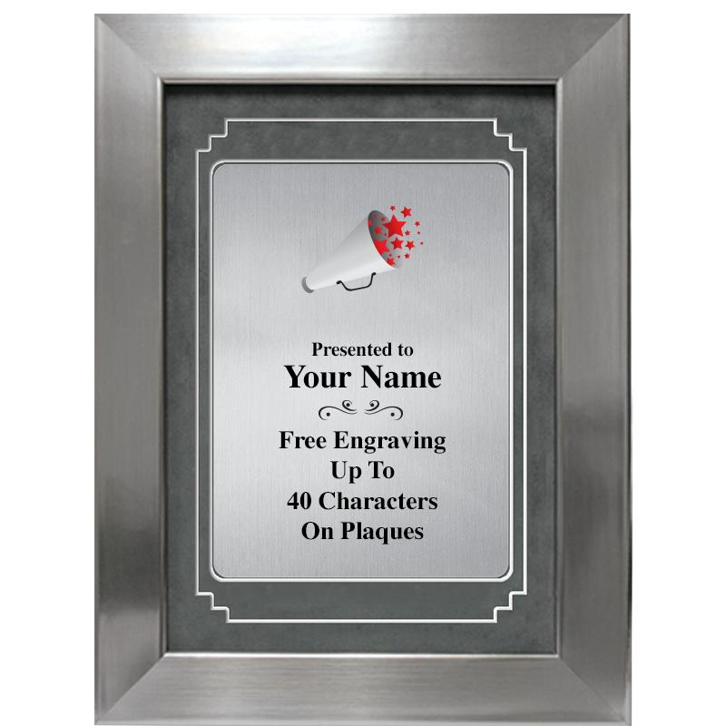 9 X 12 GRV SILVER MTL PLT PLQ