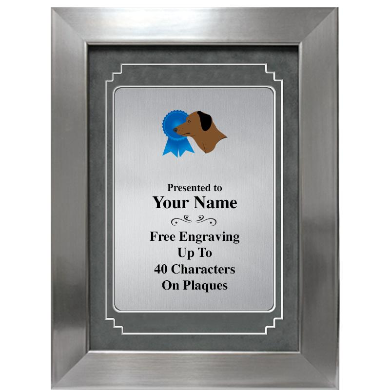 9 X 12 GRV SILVER MTL PLT PLQ