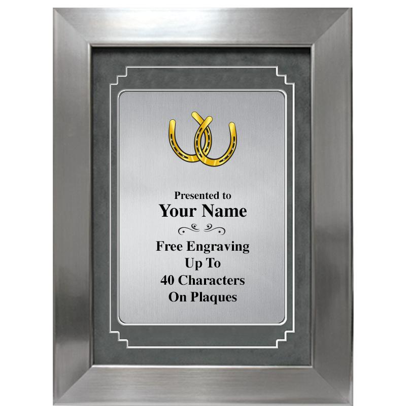 9 X 12 GRV SILVER MTL PLT PLQ