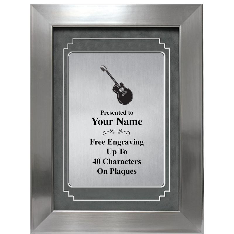 9 X 12 GRV SILVER MTL PLT PLQ