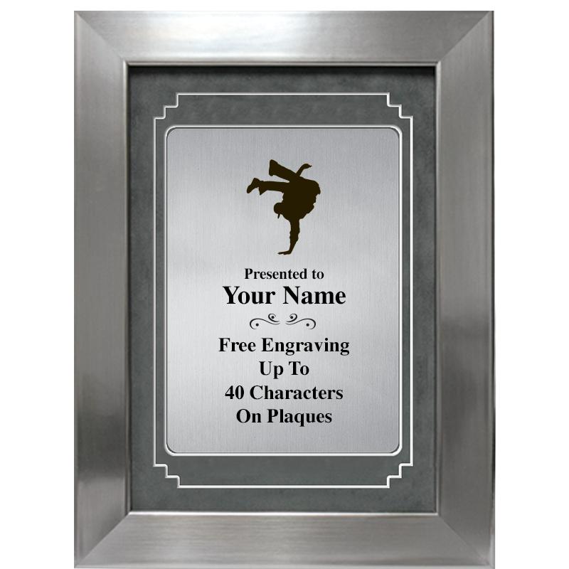 9 X 12 GRV SILVER MTL PLT PLQ