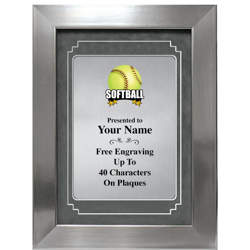 9 X 12 GRV SILVER MTL PLT PLQ