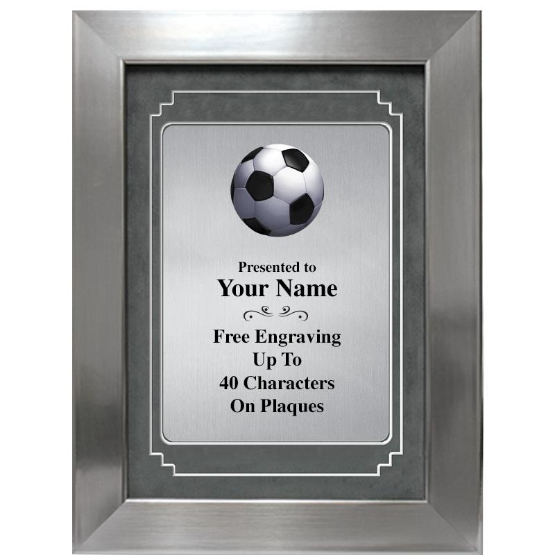 9 X 12 GRV SILVER MTL PLT PLQ