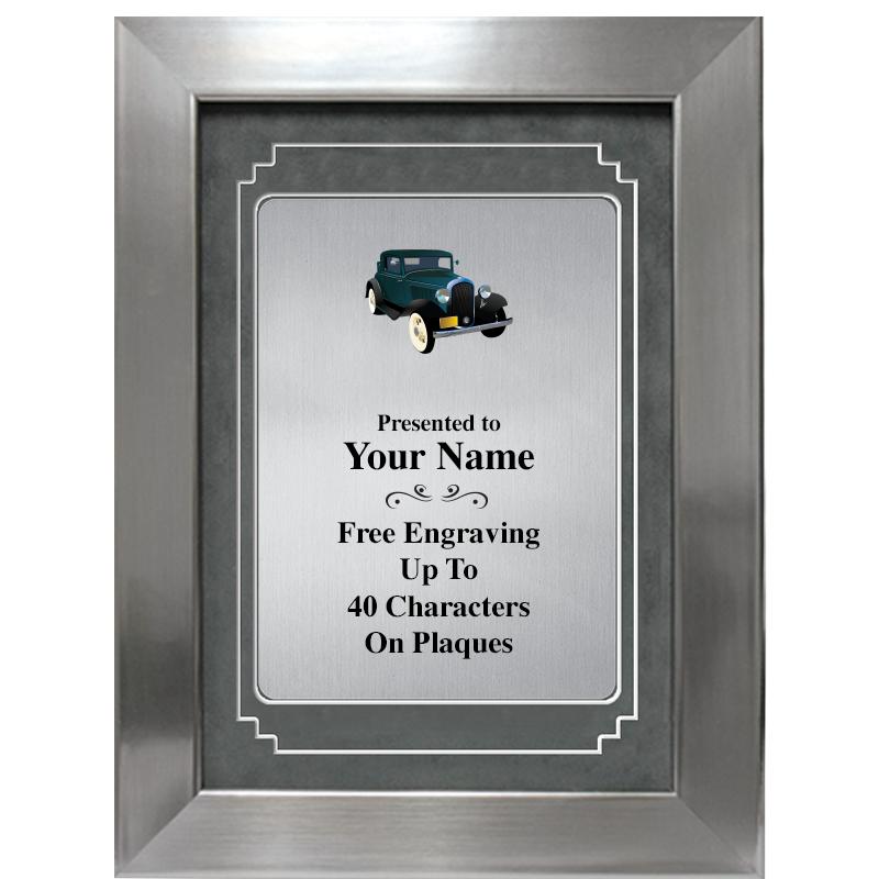 9 X 12 GRV SILVER MTL PLT PLQ