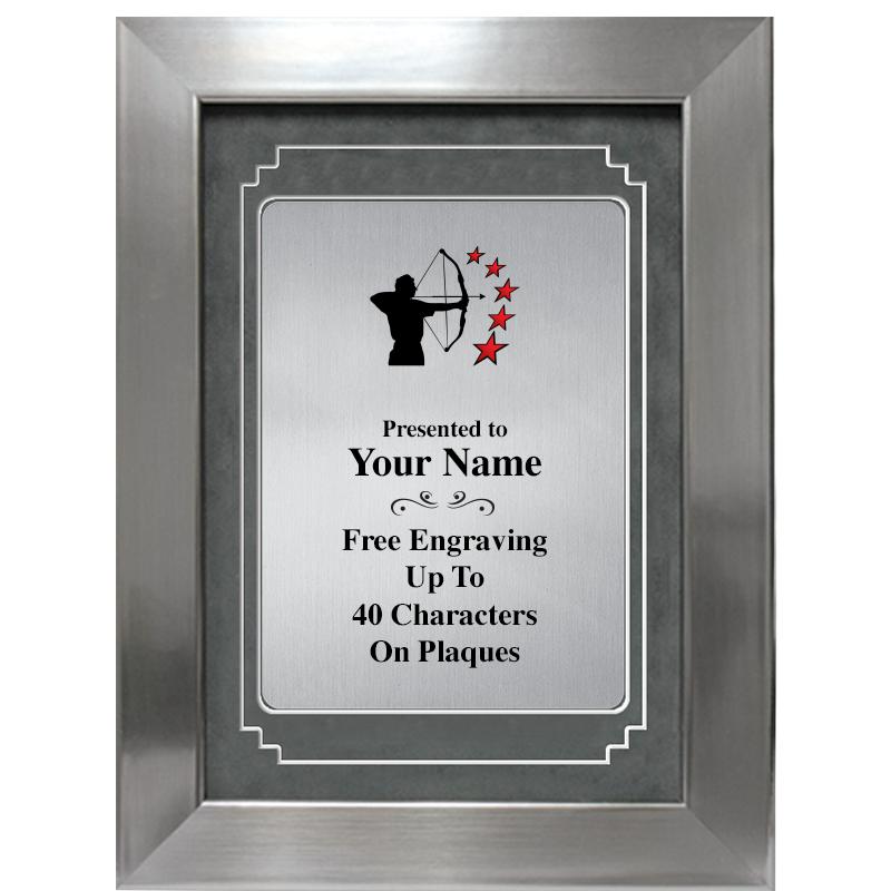 9 X 12 GRV SILVER MTL PLT PLQ