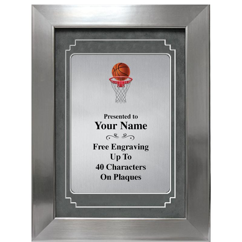 9 X 12 GRV SILVER MTL PLT PLQ