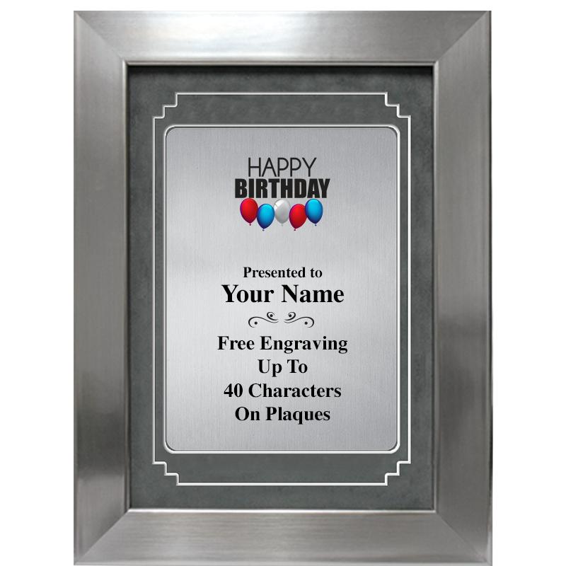 9 X 12 GRV SILVER MTL PLT PLQ