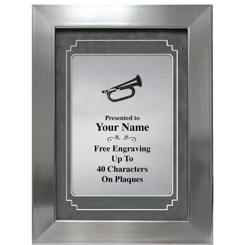 9 X 12 GRV SILVER MTL PLT PLQ