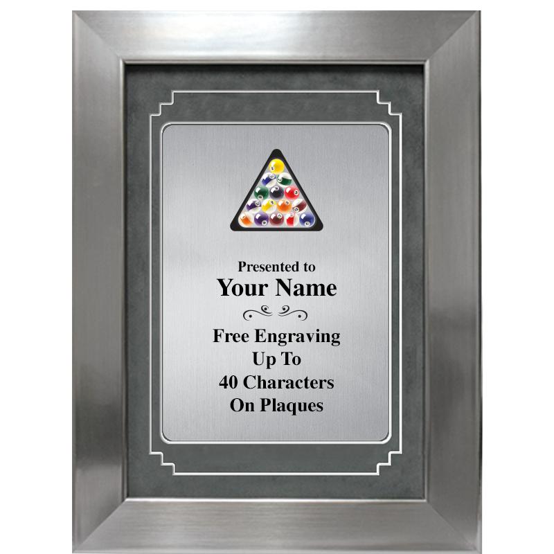 9 X 12 GRV SILVER MTL PLT PLQ