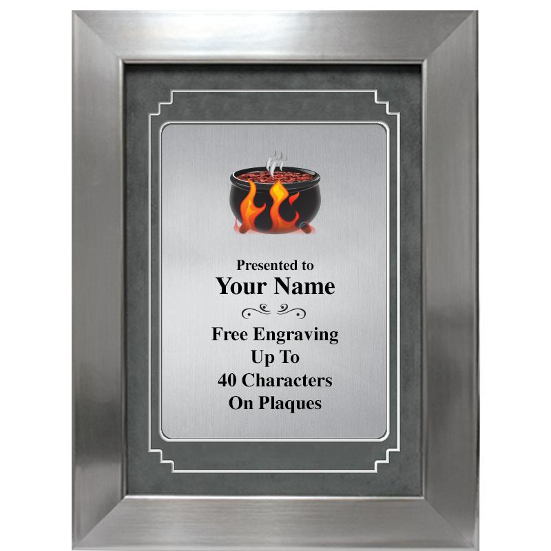 9 X 12 GRV SILVER MTL PLT PLQ