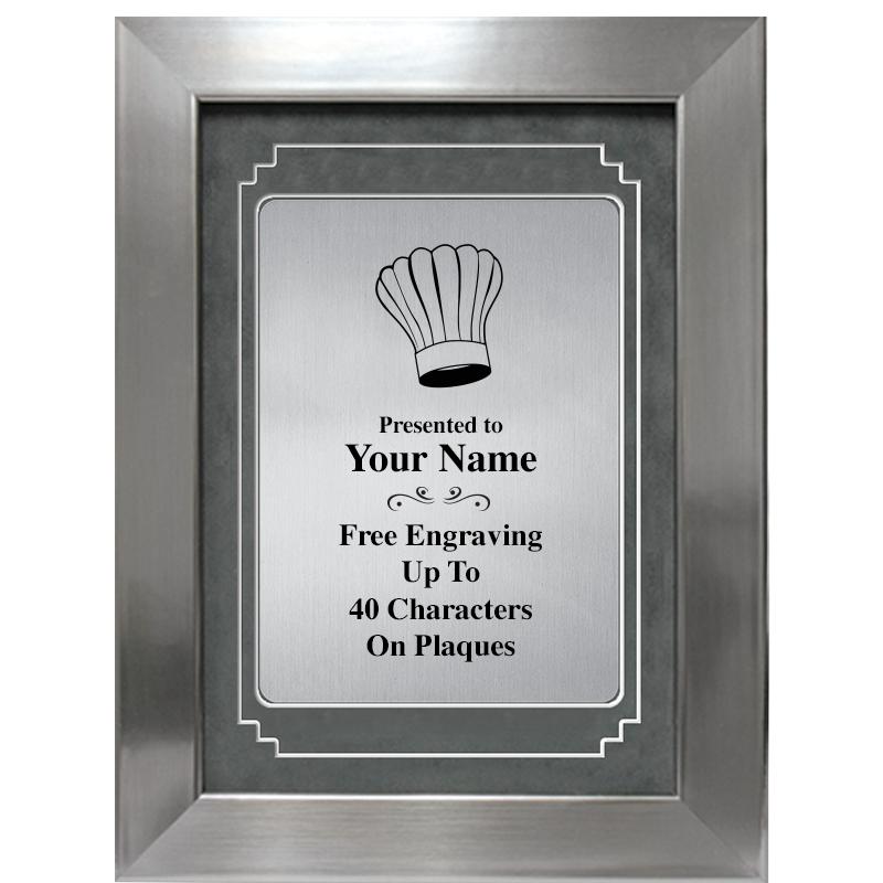 9 X 12 GRV SILVER MTL PLT PLQ