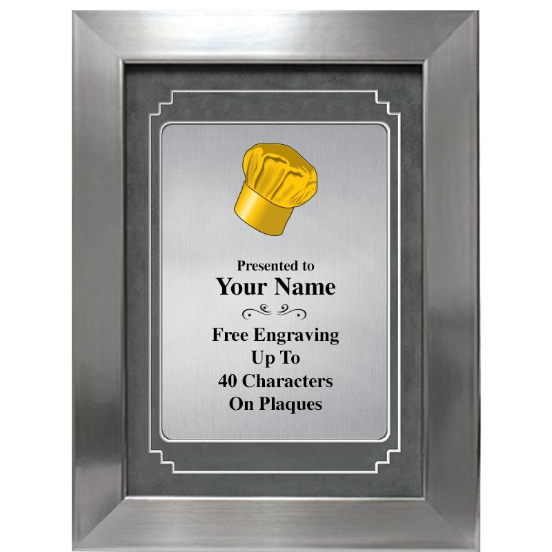 9 X 12 GRV SILVER MTL PLT PLQ