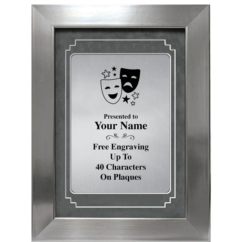 9 X 12 GRV SILVER MTL PLT PLQ