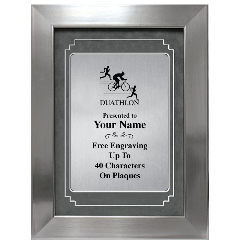 9 X 12 GRV SILVER MTL PLT PLQ