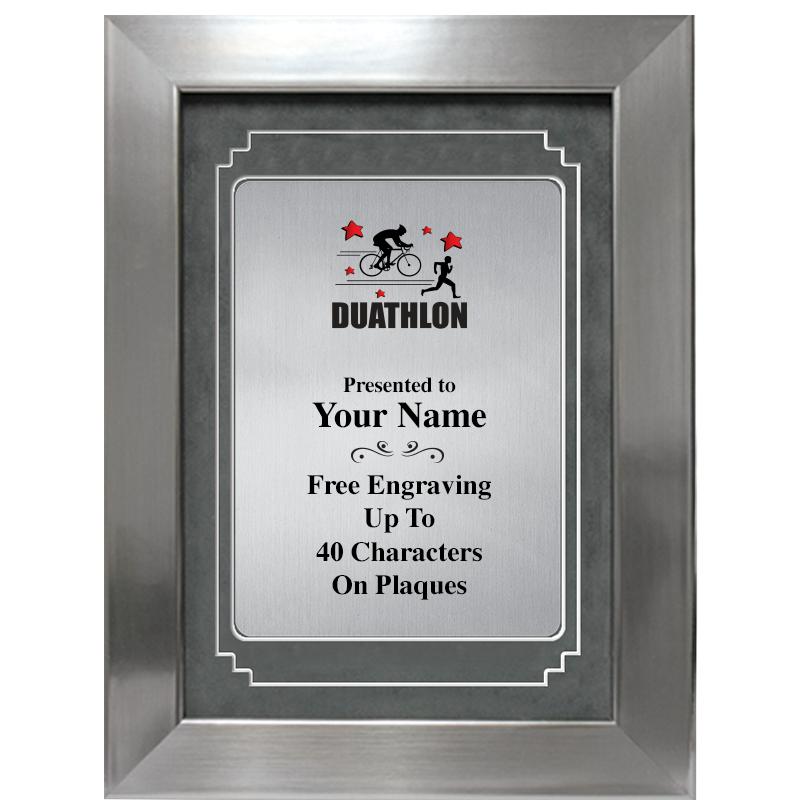 9 X 12 GRV SILVER MTL PLT PLQ