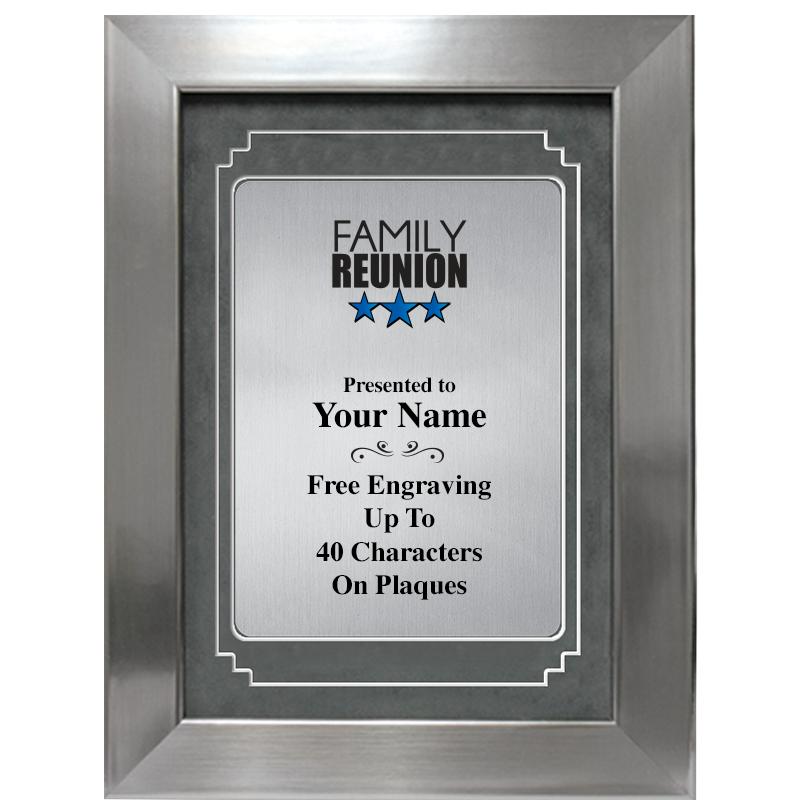 9 X 12 GRV SILVER MTL PLT PLQ