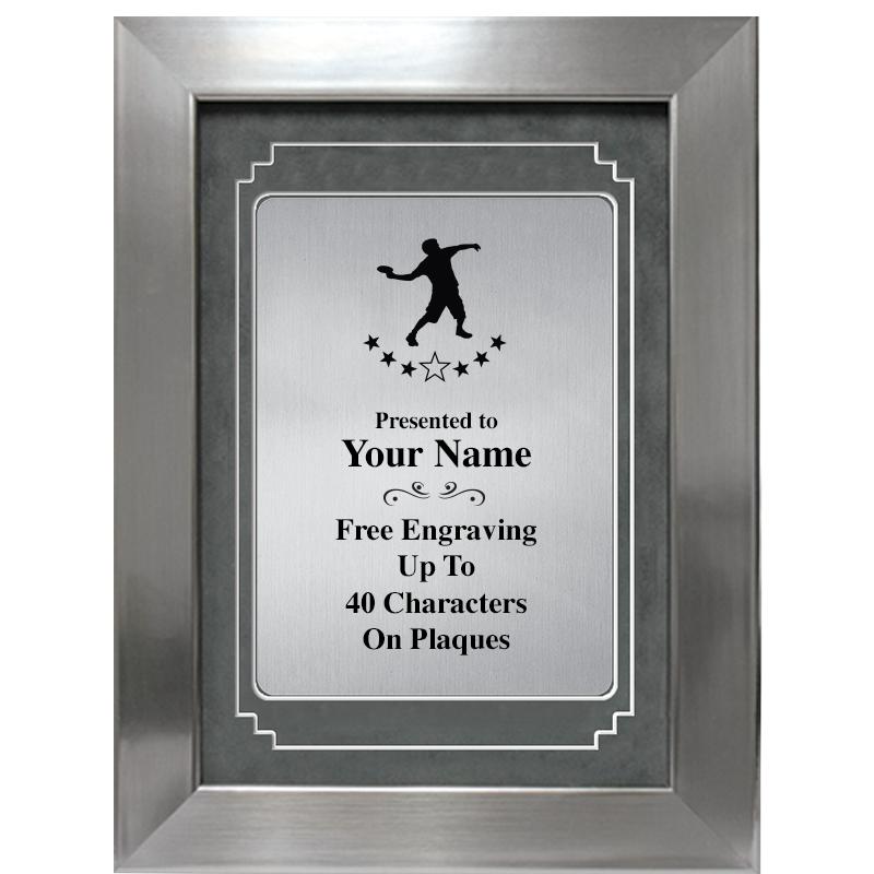 9 X 12 GRV SILVER MTL PLT PLQ