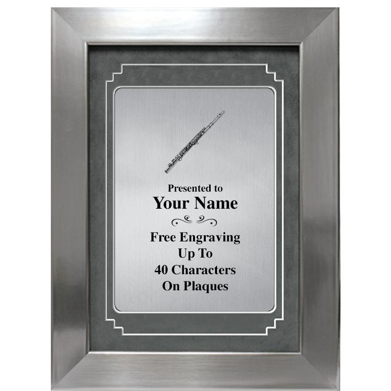 9 X 12 GRV SILVER MTL PLT PLQ