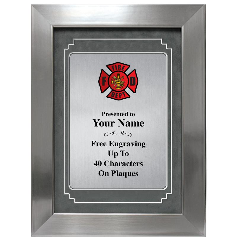 9 X 12 GRV SILVER MTL PLT PLQ