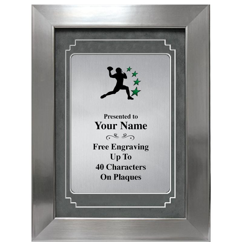 9 X 12 GRV SILVER MTL PLT PLQ