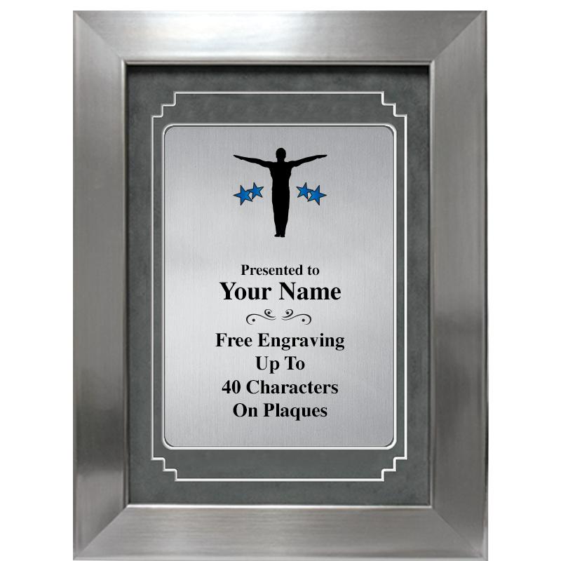 9 X 12 GRV SILVER MTL PLT PLQ