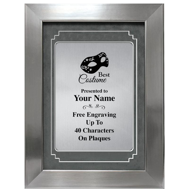 9 X 12 GRV SILVER MTL PLT PLQ