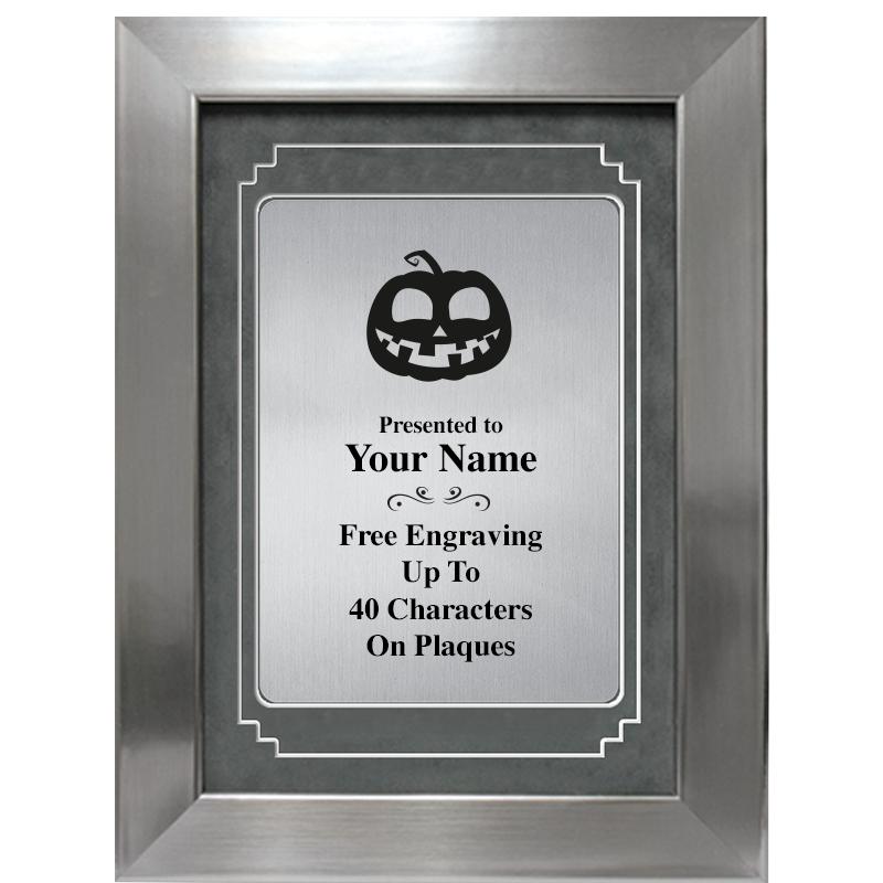 9 X 12 GRV SILVER MTL PLT PLQ