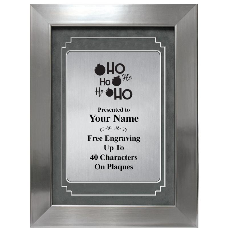 9 X 12 GRV SILVER MTL PLT PLQ