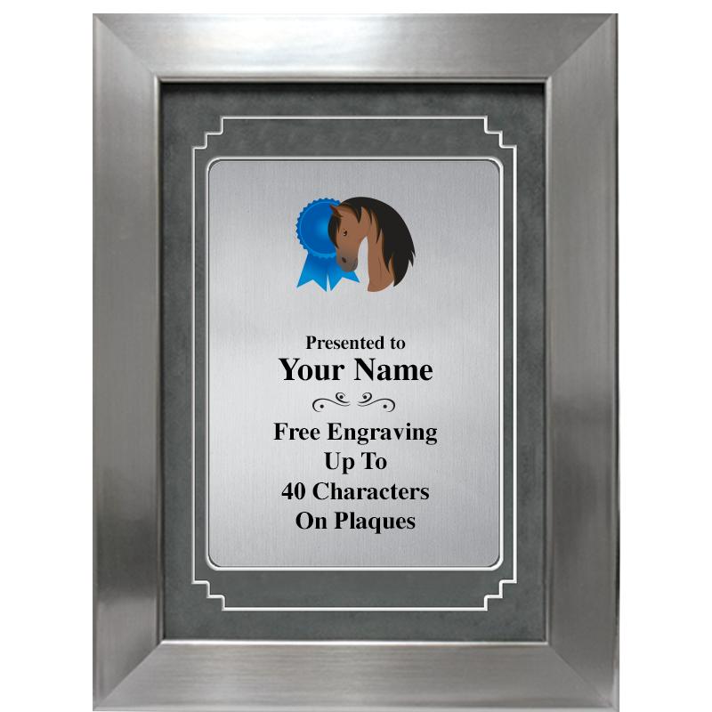 9 X 12 GRV SILVER MTL PLT PLQ