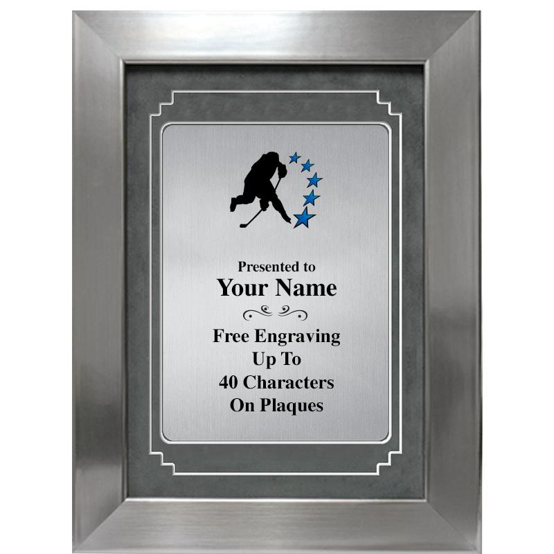 9 X 12 GRV SILVER MTL PLT PLQ