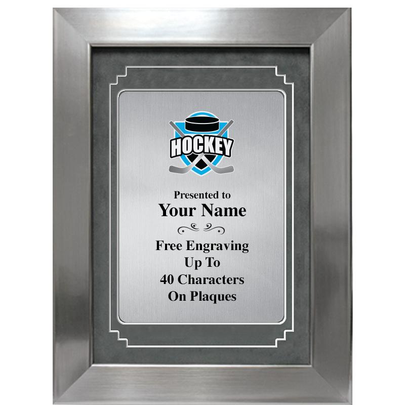 9 X 12 GRV SILVER MTL PLT PLQ