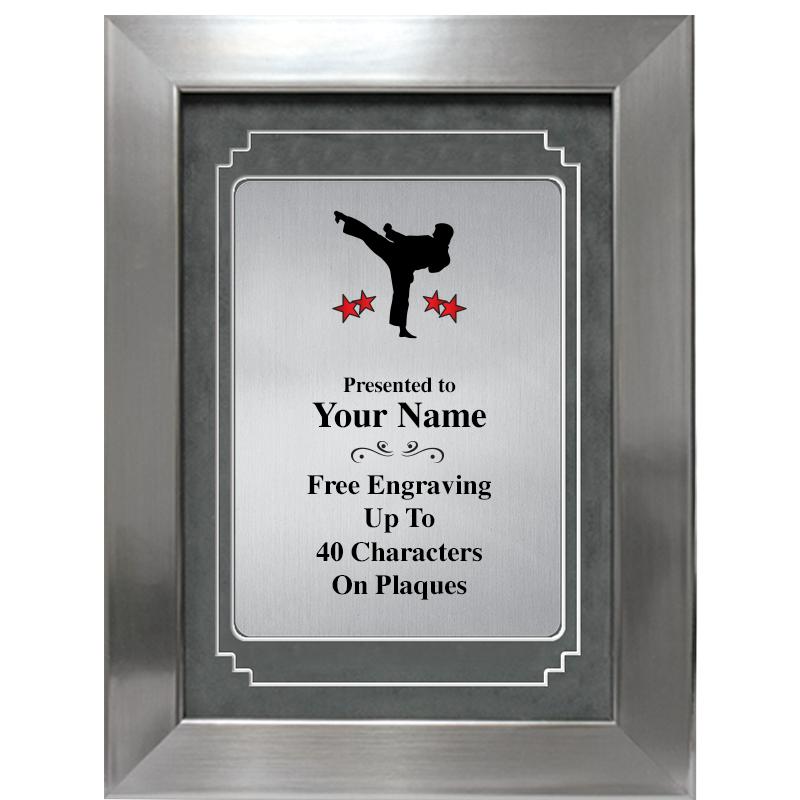 9 X 12 GRV SILVER MTL PLT PLQ