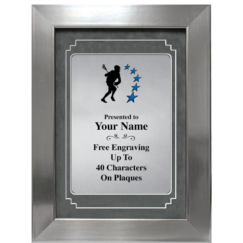 9 X 12 GRV SILVER MTL PLT PLQ