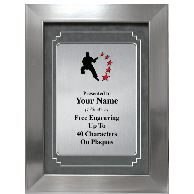 9 X 12 GRV SILVER MTL PLT PLQ