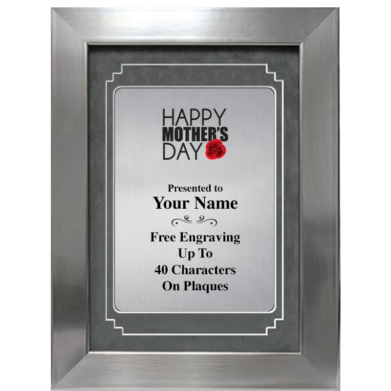 9 X 12 GRV SILVER MTL PLT PLQ