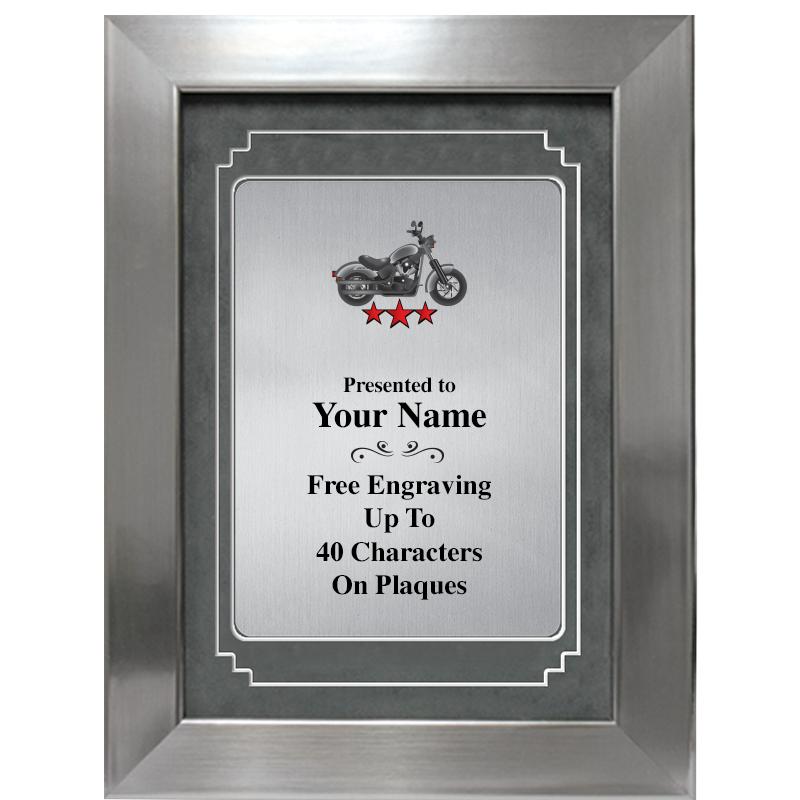 9 X 12 GRV SILVER MTL PLT PLQ