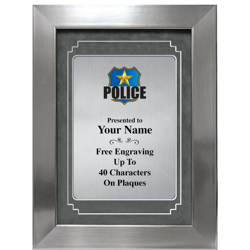 9 X 12 GRV SILVER MTL PLT PLQ