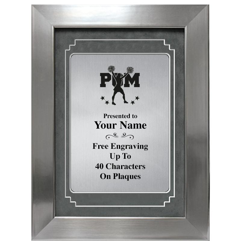 9 X 12 GRV SILVER MTL PLT PLQ