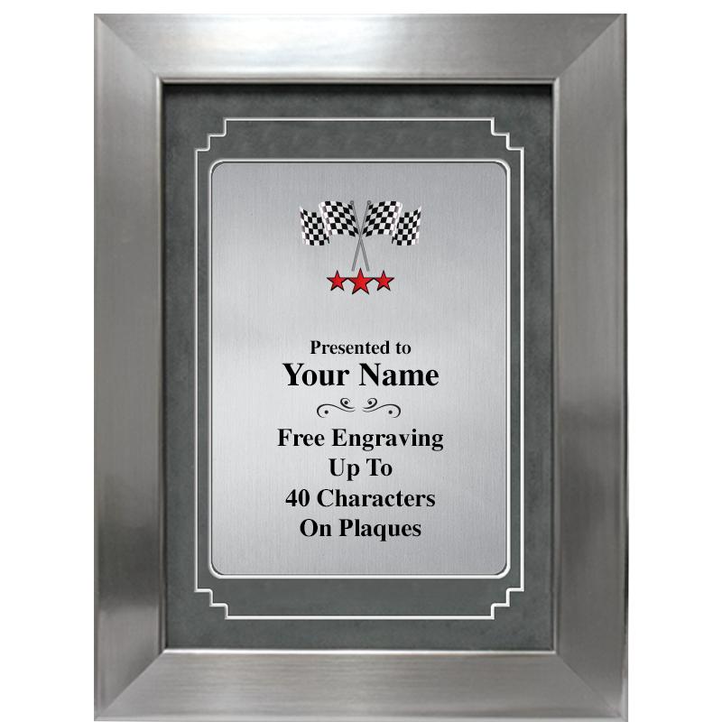 9 X 12 GRV SILVER MTL PLT PLQ