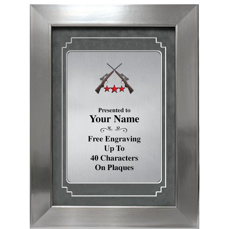 9 X 12 GRV SILVER MTL PLT PLQ